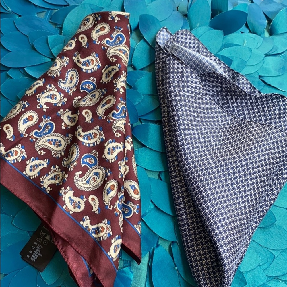 Silk hanky H&M paisley / geometric print